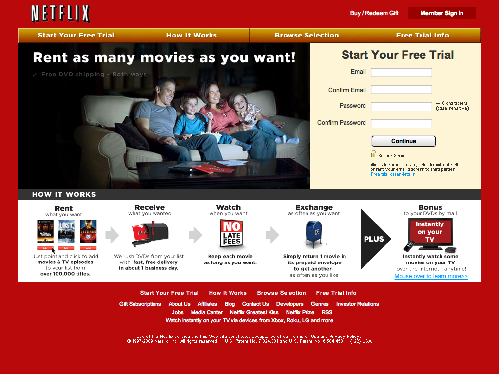 Netflix DVD Rental, Watch Movies Online, DVD Movie Rental, Blu-Ray